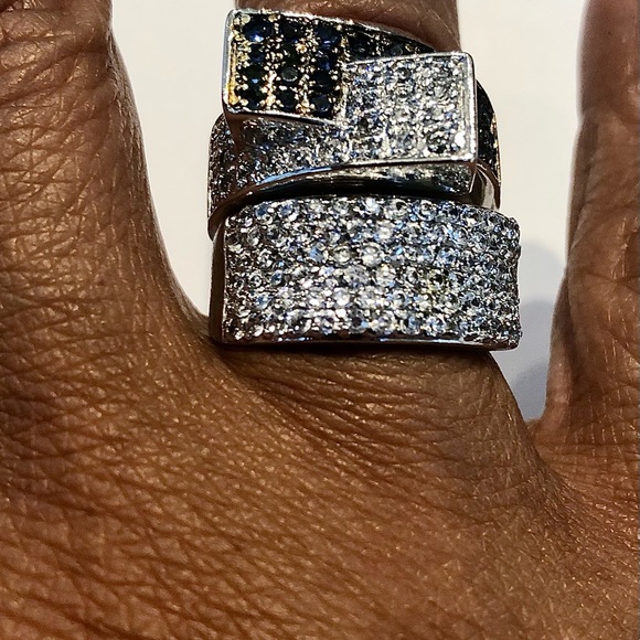 Pave Rings - 2 Ring Set - Picture 2 of 7